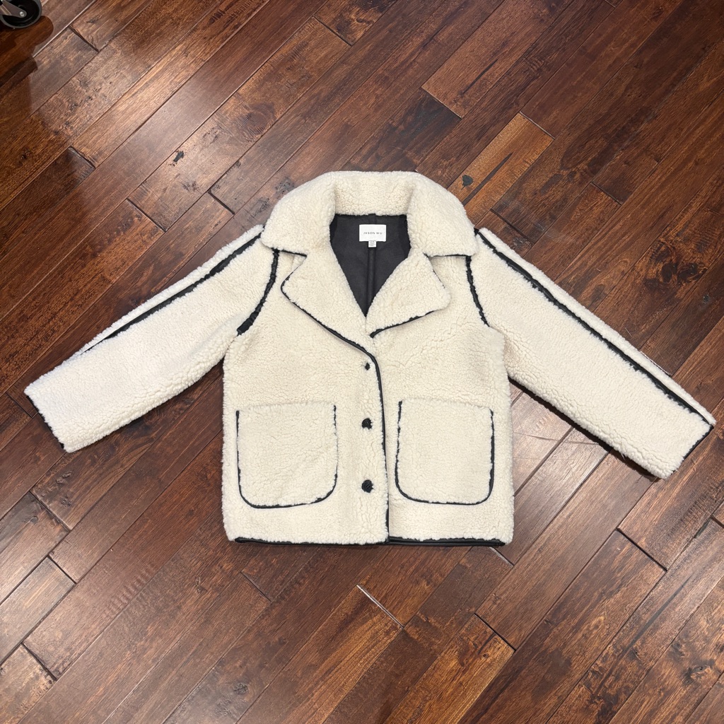 Nwot | Jason Wu Faux Shearling Vegan Leather Jacket | Size Medium